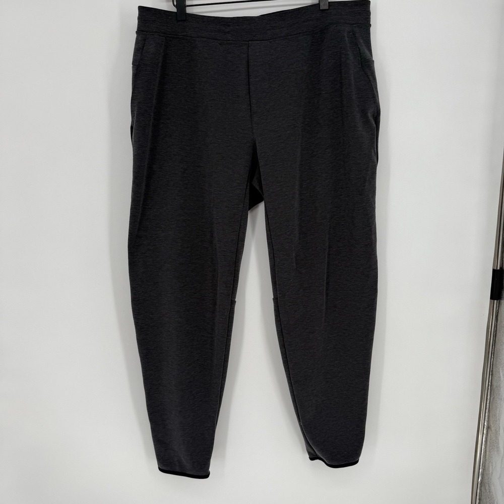 Lululemon GridLiner Men's Fleece Jogger Heathered Black XXL Comfort Pants